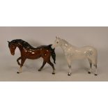 Two Beswick Horses Arab Bahram 1771 and Brown Spirit of Freedom (2)