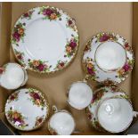 Royal Albert Old Country rose cups & saucers