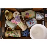 A mixed collection of items to include RAF commemortive tankards, Spode water jug, Spode vase,