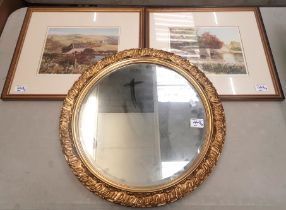 Two limited edition Jean Goodwin prints, together with a 1970s gilt framed and bevelled edged