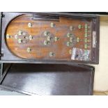 Early 20th Century Table Top Corinthian 20 Self Feeding Bagatelle Board, length of board 46.5cm