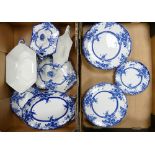 A Collection of W. Adams & Co. Tedworth Pattern Dinnerware to include tureens, gravy boat, plates