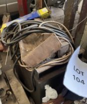 Oil cooled welder including welding cables and rods