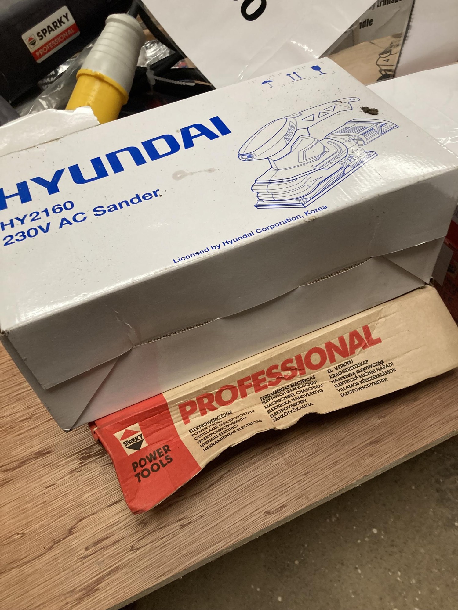 Sparky Professional drill and Hyundai sander