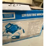 12volt electric winch and 2 drawer filing cabinet