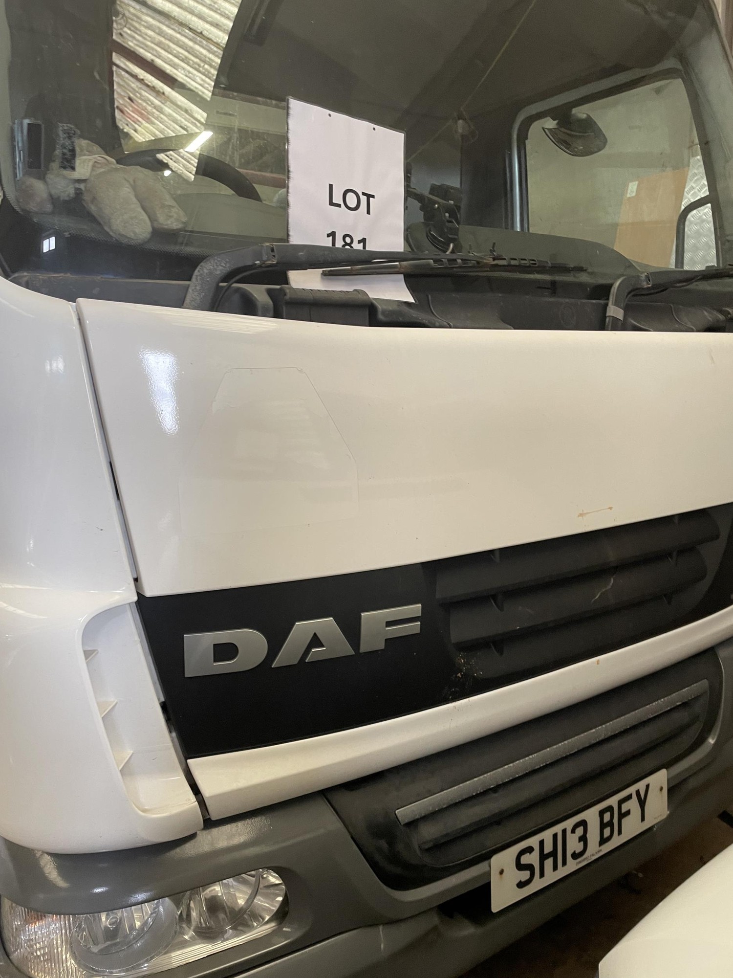 2013 DAF Tipper Hook body skip lorry 45.160 with 4462 diesel engine 7.5 TONNE. REG: SH13 BFY. Log