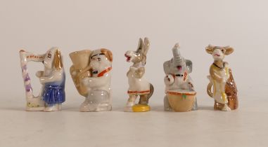 Wade Drum Box animal box series: Figures include Dora, Clara, Jem, Tunky, and Harpy. (5)