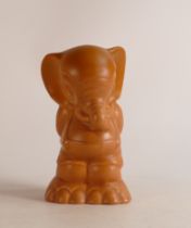 Wade Heath Flaxman ware orange Elephant. Height 20cm