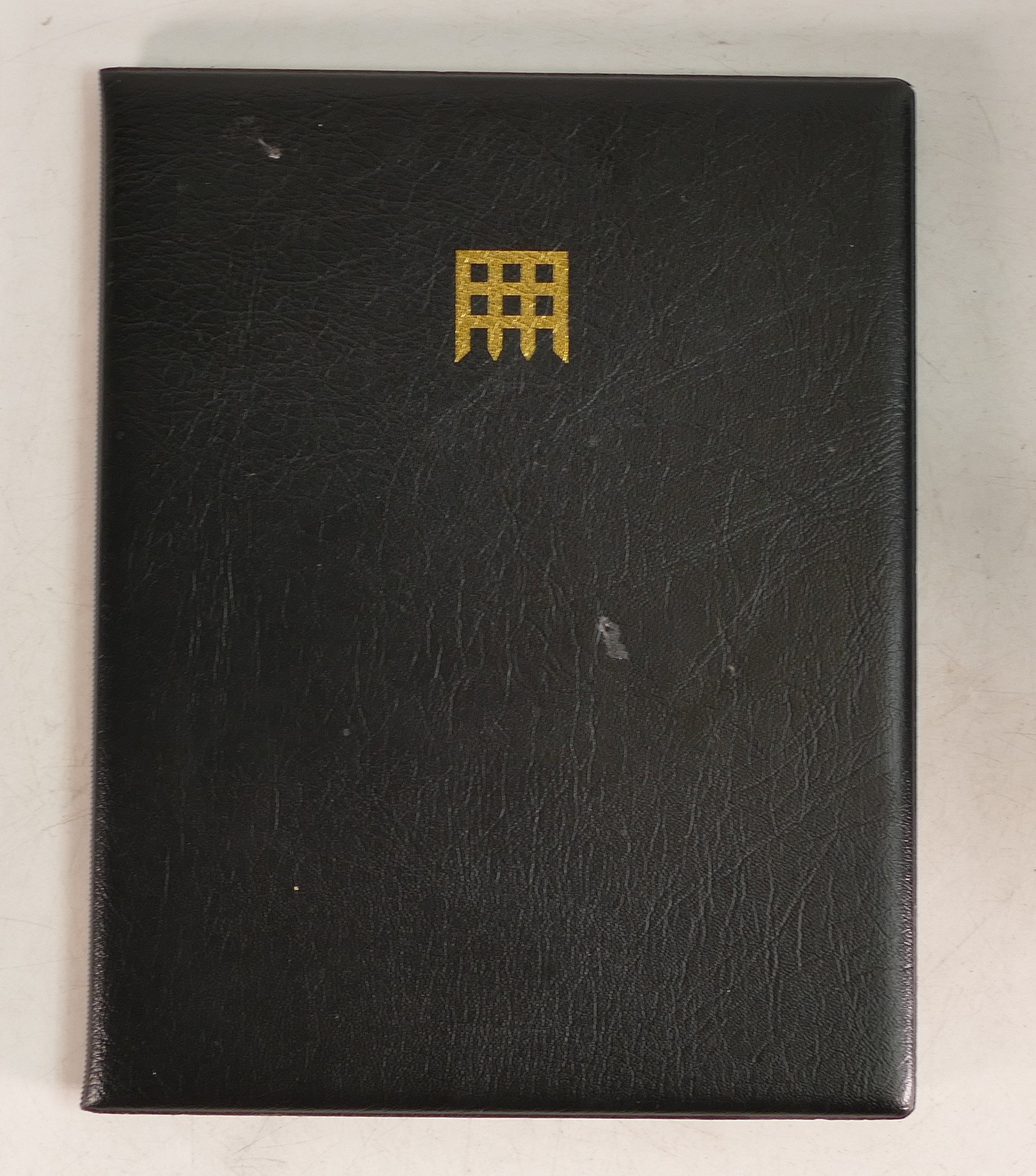 Westminster collection 1840 Penny Black stamp in leather wallet with certificate of authenticity. - Image 2 of 3