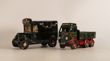 Two Wade car models to include one advertising truck for Eddie Stobart together with a Christmas