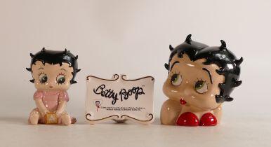 Wade Betty Boop limited edition figure Playtime together with Money bank and Liberty plaque. With