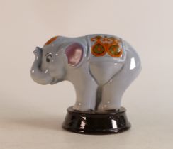 Wade unusual moneybox of an Elephant standing on a drum, h.13.5cm.