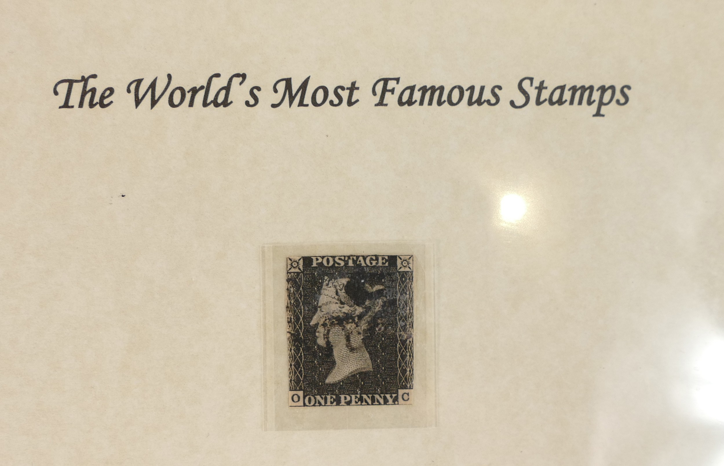 Westminster collection 1840 Penny Black stamp in leather wallet with certificate of authenticity. - Image 3 of 3