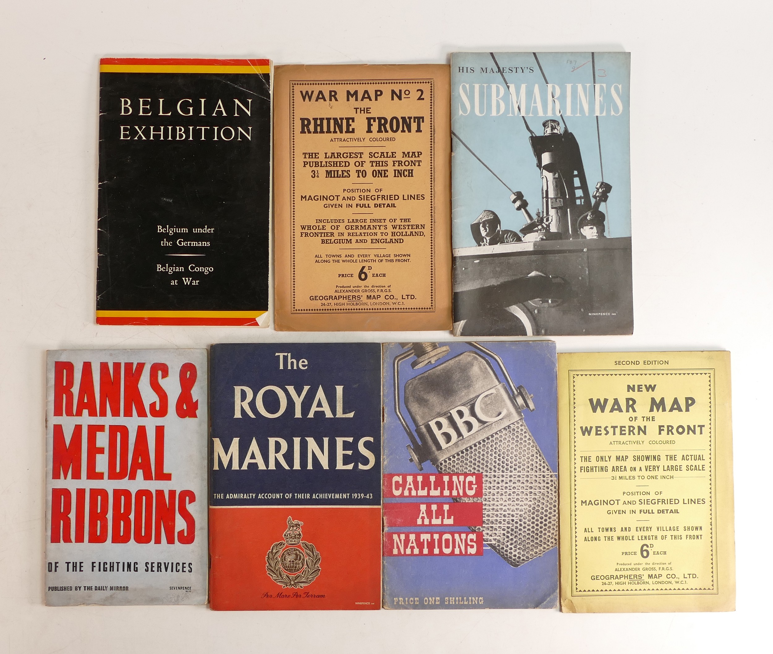 20 x WWII period military maps, booklets and pamphlets, mainly Army & Naval related, including War - Image 4 of 5