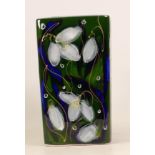 Anita Harris Snowdrop vase, gold signed to base, height 14.5