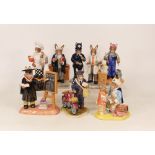 Royal Doulton Bunnykins figures from The Professions collection Plumber DB378, Nurse DB375, Doctor