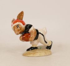 Royal Doulton Bunnykins figure Cincinnati college Touchdown DB98 black, white and red colourway,