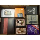 A mixed collection of items to include 2 TomTom Sat Navs, 3x English Pewters (boxed) & RJR John