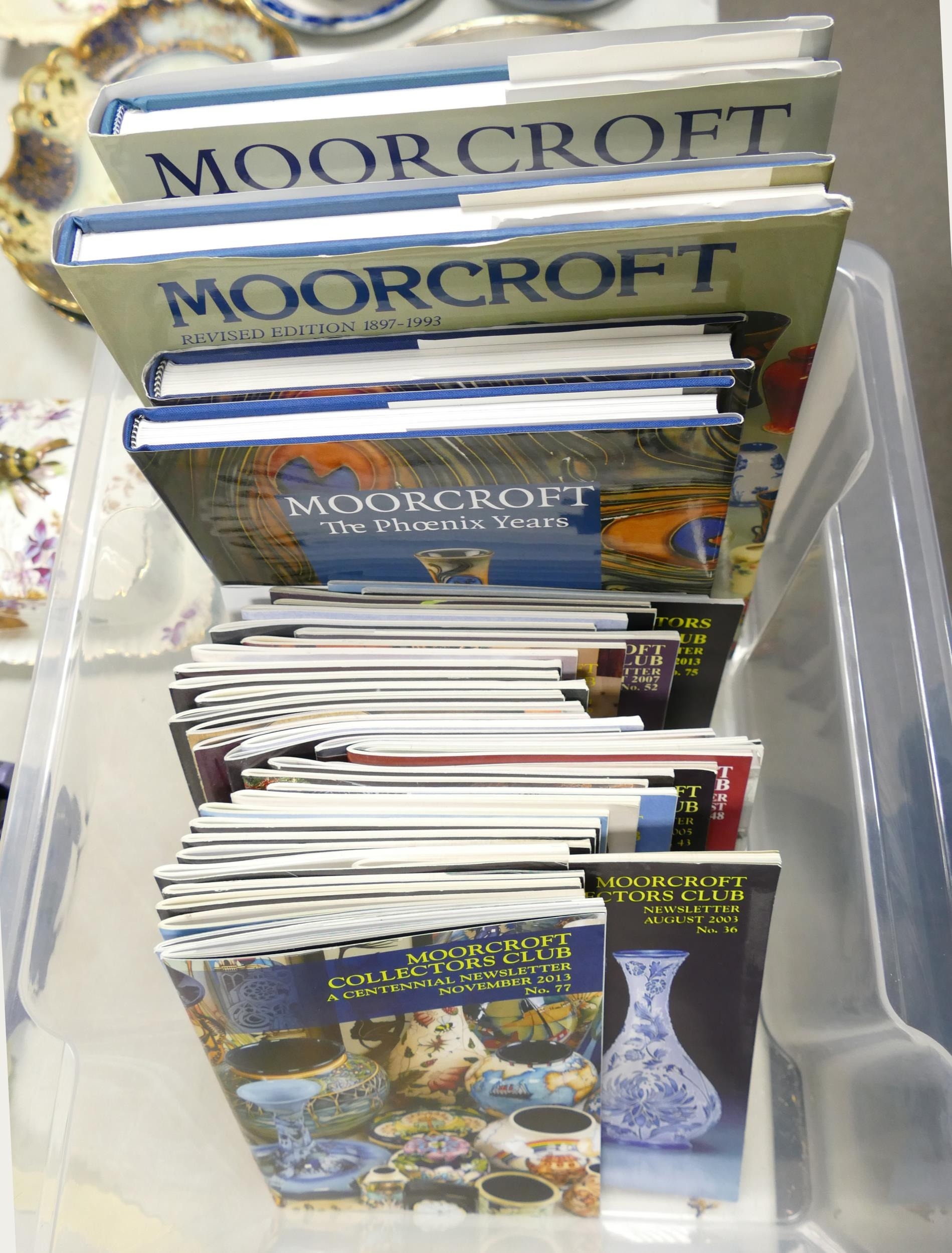 Moorcroft books to include 1897 to 1993 new edition, winds of change, 1897 to 1993 revised