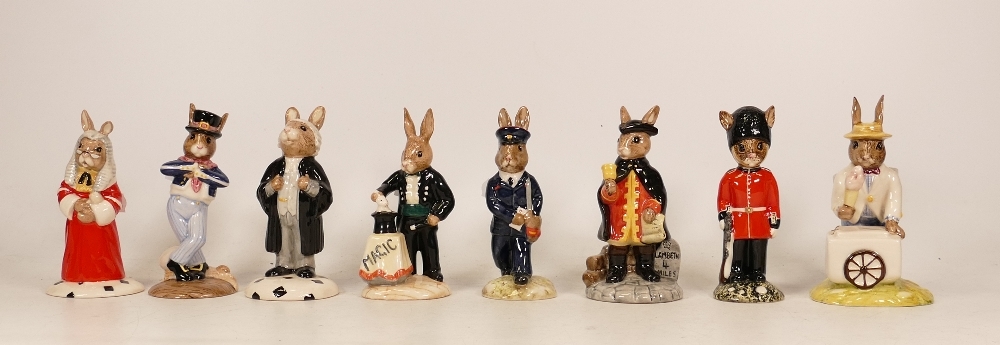 Royal Doulton Bunnykins to include Judge DB188, Magician DB159, Hornpiper DB261, Lawyer DB214,