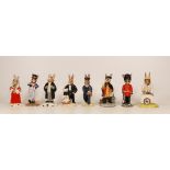 Royal Doulton Bunnykins to include Judge DB188, Magician DB159, Hornpiper DB261, Lawyer DB214,