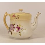 Carlton Ware Floral patterned teapot. Height 14cm