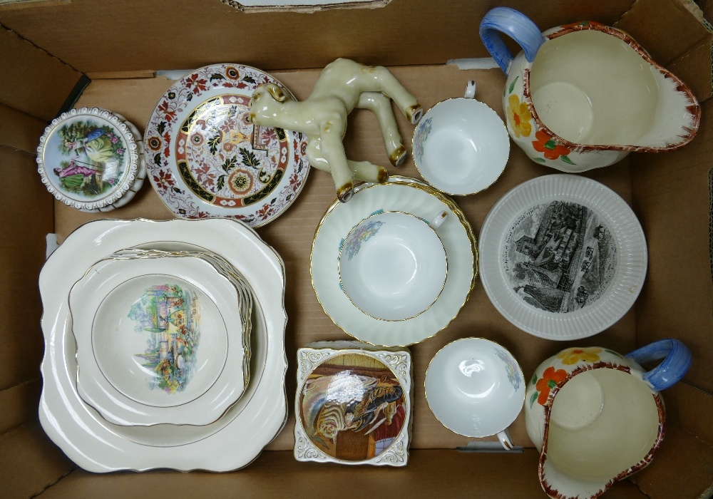 A mixed collection of items to include Minton Ardmore 3 trios, wedgwood Bicentury plates, Bandland