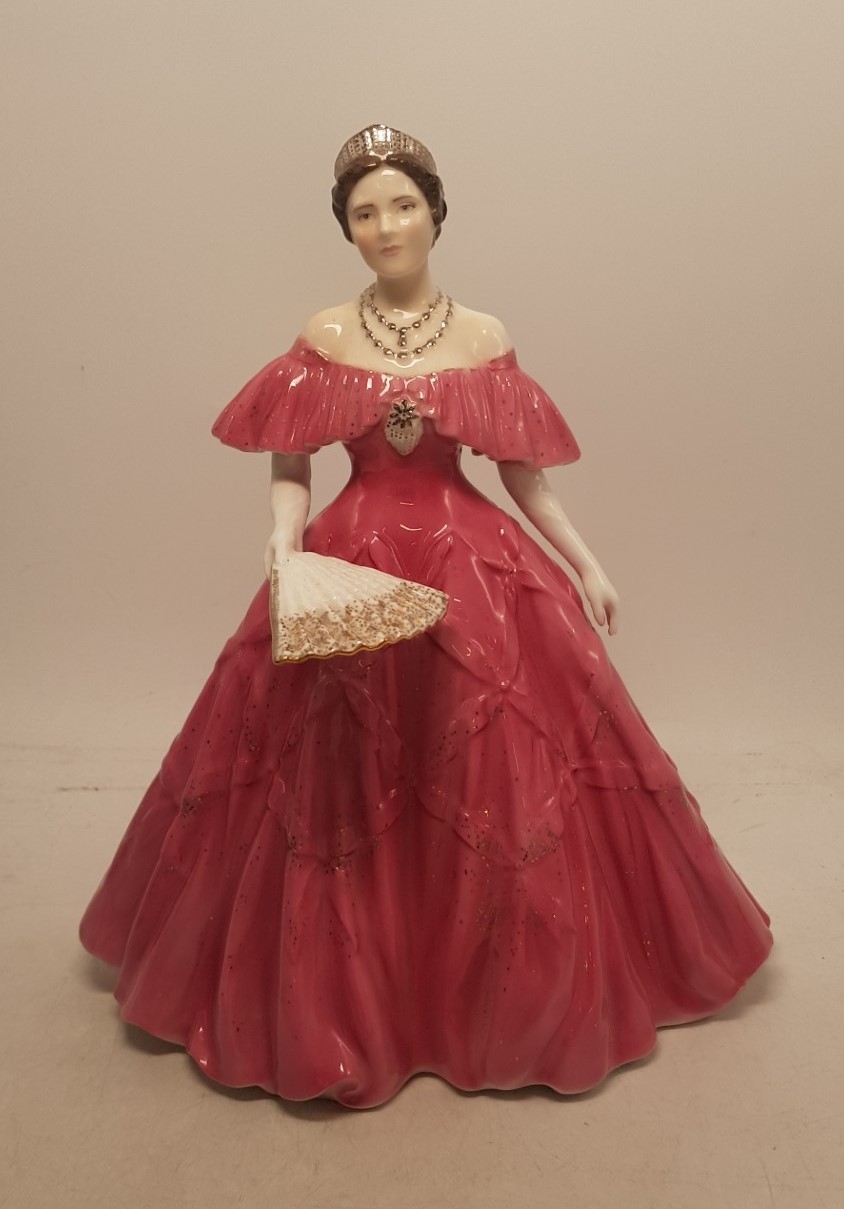 Royal Worcester figure Queen Elizabeth The Queen Mother.