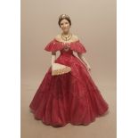 Royal Worcester figure Queen Elizabeth The Queen Mother.