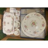 A Collection of Dinnerware and Ceramic Items to include Royal Albert Moss Rose, Minton Marlow,