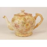 Carlton Ware Arvista patterned teapot. Height 14cm