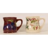 Moorcroft damson mug and mug of the year 1995 (2)