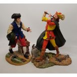 Royal Doulton resin character figures Gulliver and The Pied Piper (2).