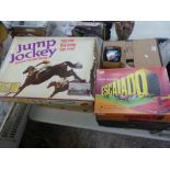 Two Boxed Horse Racing Related Games to include Jump Jockey Electric Steeple Chasing together with