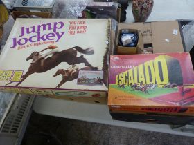 Two Boxed Horse Racing Related Games to include Jump Jockey Electric Steeple Chasing together with