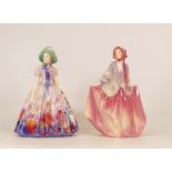 Royal Doulton lady figures Sweet Anne HN1330 and Easter Day HN2039 (restored) (2)