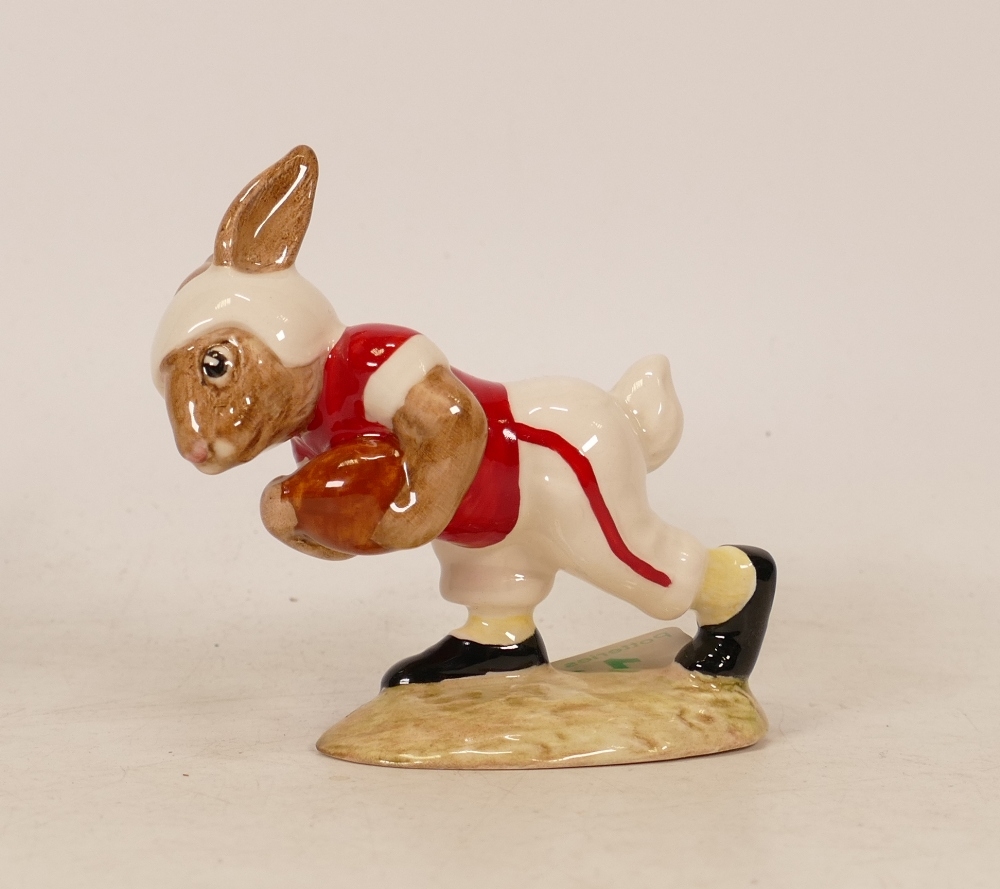 Royal Doulton Bunnykins figure Touchdown DB100. Limited edition for Indiana University.