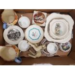 Mixed ceramic items to include Minton cups and saucers, Grindley Art Deco jugs, Lancaster and