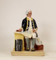 Royal Doulton character figure Captain Cook HN2889, hairline to base