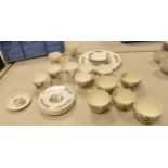 A collection of Indian Tree patterned items to include Royal Burlington side plates, cups and
