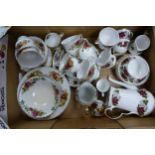 A collection of various floral tea and dinnerware from Washington Potteries, Royal Albert Old