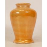 Moorcroft orange lustre vase, chip to base rim, height 9cm