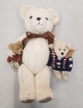 Merrythought teddy bear together with two Boyds bears Ethan &b Ashley Huntington (3)