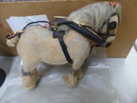 A 20th Century Stuffed Shire Horse. Of nice quality, possibly by a hobbyist maker. Height: 21cm