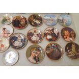 A collection of decorative wall plates to include 9 x 'Knowles' wall plates, 2 x Royal Doulton '