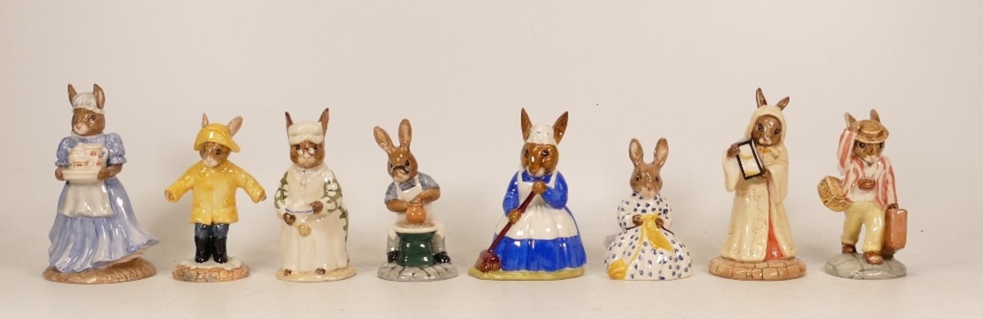 Royal Doulton Bunnykins to include Mother DB403, Susan DB70, Master Potter DB131, Cook DB85, Rainy