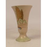 Clarice Cliff Small Footed Vase - Napoli design