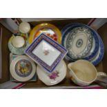 A mixed collection of items to include Wedgwood Children Stories plate, Wedgwood Friend For Life pen