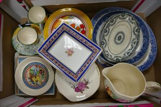 A mixed collection of items to include Wedgwood Children Stories plate, Wedgwood Friend For Life pen