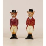 Two Royal Doulton Huntsman Fox D6448